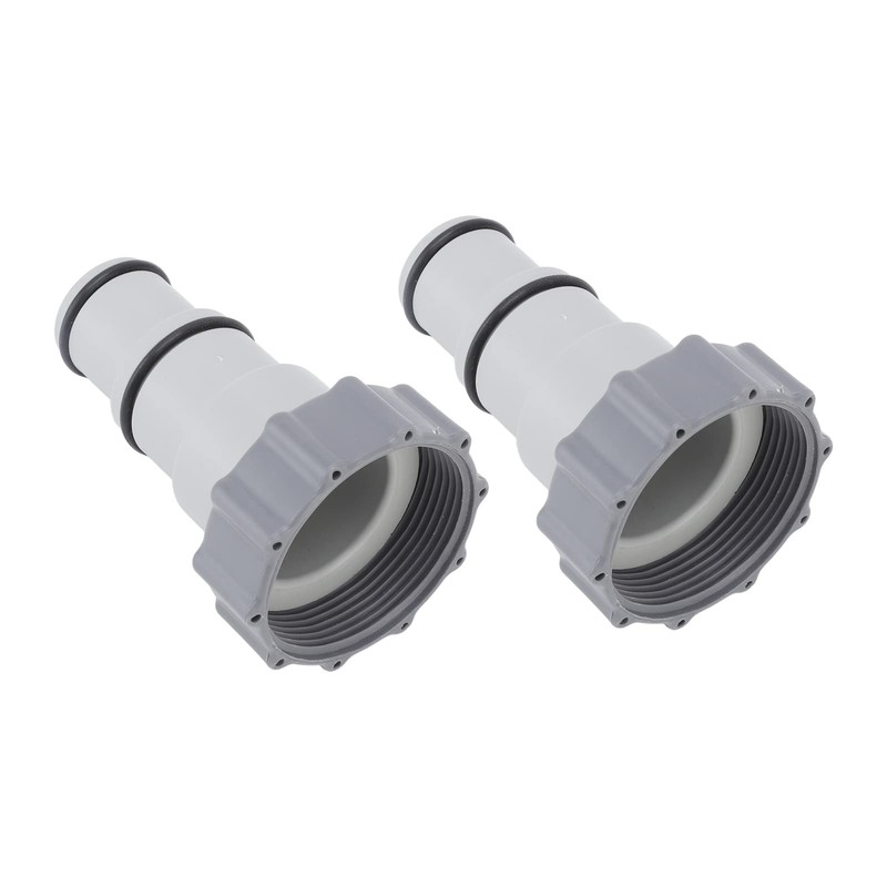 2Pcs Hose Adapter, Plastic Pool Accessories, for Threaded Connection Pumps