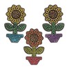 Baker Ross FE198 Sunflower Sequin Art Kits - Pack of