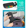FRIWOLE Monthly Pill Organizer 2 Times a Day, with Weekly
