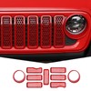 JeCar Mesh Grille Inserts/Headlight Trim Covers Front Light Bezels Decoration