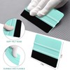 WRAPXPERT Felt Squeegee,10cm Vinyl Wrap Squeegee Tool,Teal Squeegee for Vinyl,Window