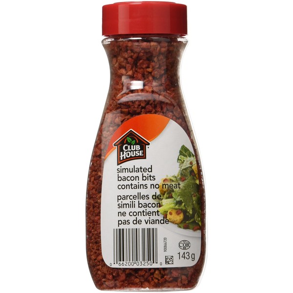 Club House, Quality Natural Herbs & Spices, Salad Garnishes, Bacon Bits, 143g