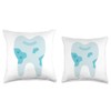 Tartar Plaque Calculus Tooth Dental Specialist Dentist Throw Pillow