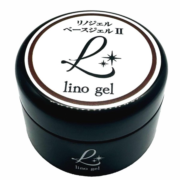 LinoGel Base Gel 2 (II) Made in Japan, Fill-in Compatible, Gel Nail 1.1 oz (30 g), Clear, Transparency, UV LED, Clear Gel, Gel Nail Basecoat, Nail Base