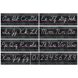 Teacher Created Resources Chalkboard Brights Cursive Writing Bulletin Board Set (TCR5858)