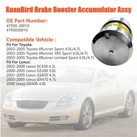 47950-30010 Brake Booster Accumulator Assy Fit For Toyota 4Runner 2003-2005 For Lexus SC430 GS300 GS400 GS430 GX470 2000-2008