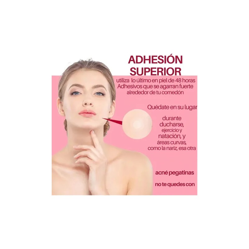 Parches Invisibles Acné Espinillas Facial Absorbente 72pz F