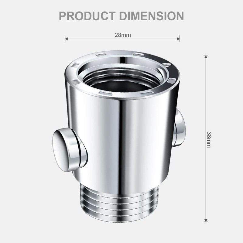 Shower Shut Off Valve Button Type G1/2'' Universal Water Flow