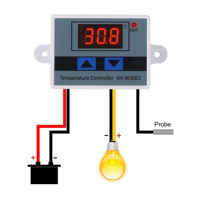 UMLIFE 2PCS XH-W3001 Digital LED Temperature Controller Module Digital Thermostat
