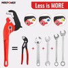 MAXPOWER 14-inch Pipe Wrench, Self-Adjusting Pipe Wrench, Rapid Grip Multi-function