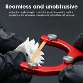 Curved Surface Sander Handheld Sandpaper Loading Cylindrical Surface Sander Grinding Polishing Tool for Model