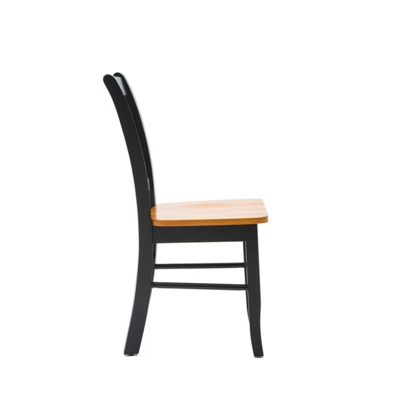 Boraam Shaker Dining Chairs Set of 2 - Black&Oak