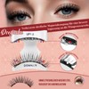 Higu clace Magnetic Eyelashes, Magnetic Eyelashes, No Eyeliner, Magnetic Eyelashes