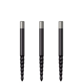 Mission Darts Replacementss Lunar C/S | Steel Tip Dart Replacements Points | 32 mm Black (X2674)