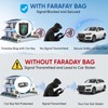 TICONN 2PK Faraday Bag for Key Fob, 3.5''X5.0'' Faraday Cage