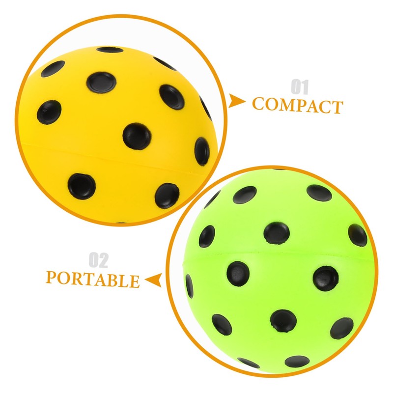 Kisangel 2pcs Quiet PU Foam Balls Silent Stress Management Balls