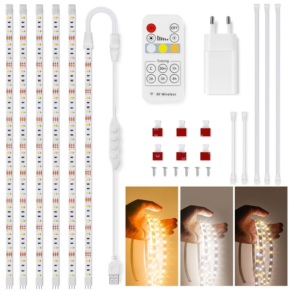 Towisituati LED Under-Unit Light with Switch, 6 x 50 cm