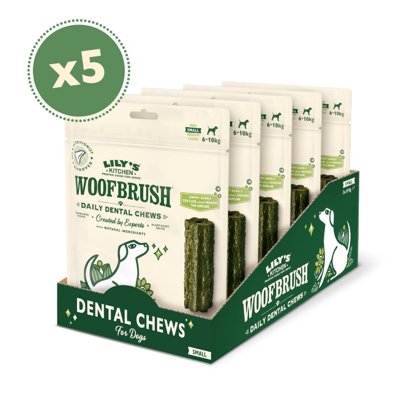 Lily's Kitchen Woofbrush Dental Chew - Natural Dental Sticks for