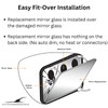 Passenger Side Mirror Replacement Glass + Silicone for 2013-2018 Lexus