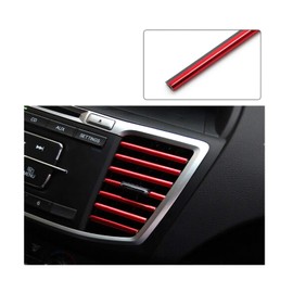 Scelet 10 pieces car colourful air conditioning air outlet decoration strips car accessories