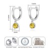 Philip Jones Yellow Crystal Hoop Earrings Created with Zircondia® Crystals