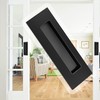 yuntop Black Sliding Closet Door Handles Recessed Finger Flush Pulls
