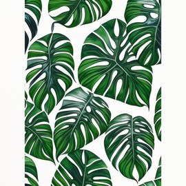 CafePress Monstera Leaves Pattern Standard Size Playing Cards