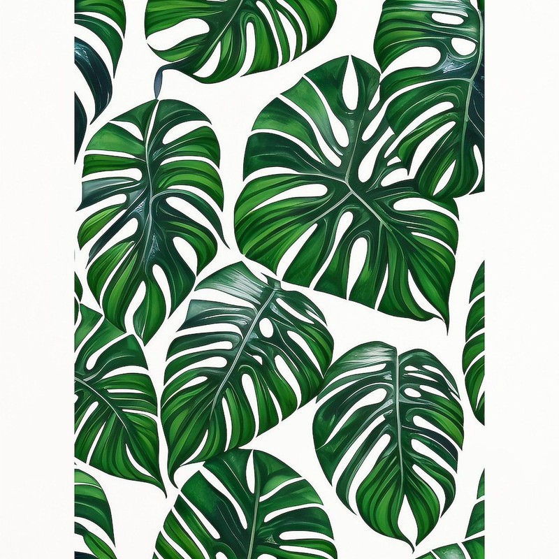 CafePress Monstera Leaves Pattern Standard Size Playing Cards