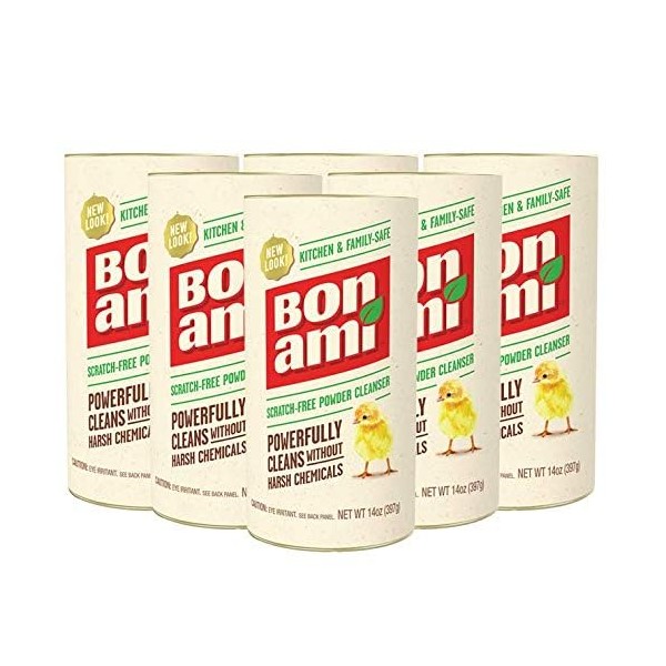 Bon Ami Powder Cleanser - 14 oz (Pack of 6)