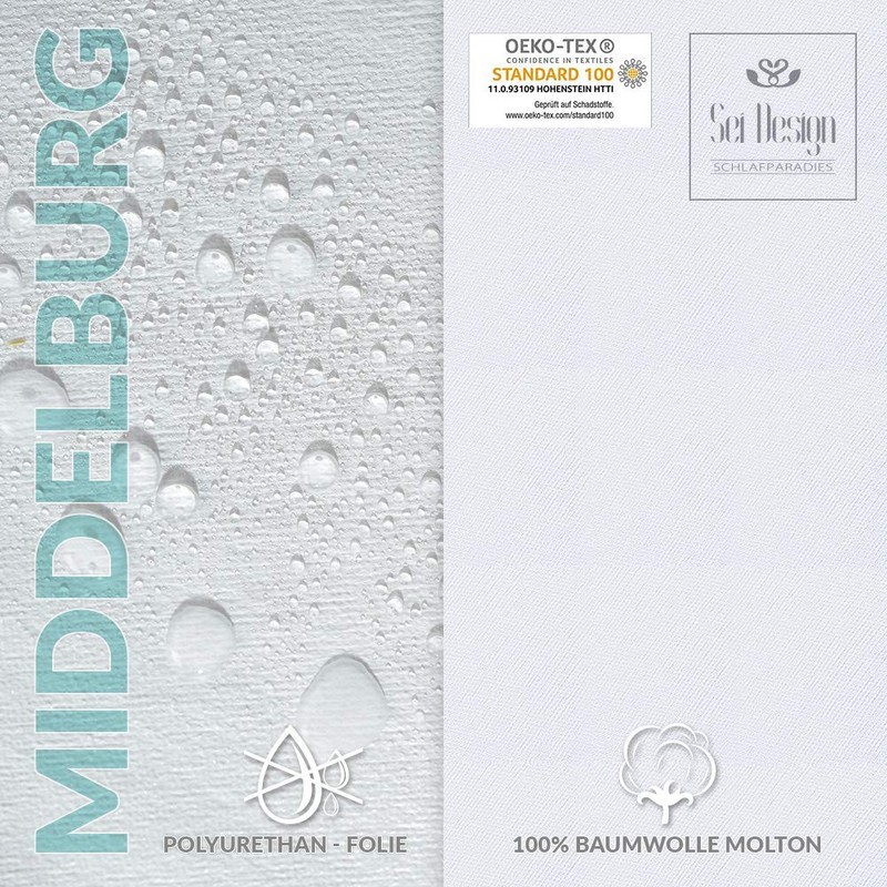 sei Design Waterproof Molleton Mattress Protector 90 x 200 cm