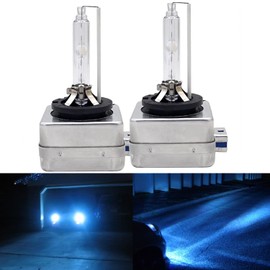 Troniz Bombillas HID D1S D1R de 35 W superbrillantes de fábrica de xenón 66140 de repuesto directo Plug N-Play, 10000 K azul profundo, paquete de 2