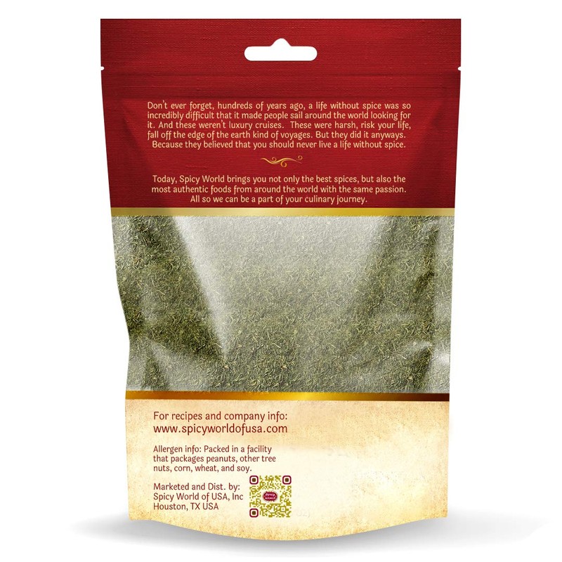 Spicy World Dill Weed 7 Ounce Bag | Perfect Seasoning