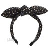 Motique Accessories School and Everyday Puffy Bow Headband With Gold