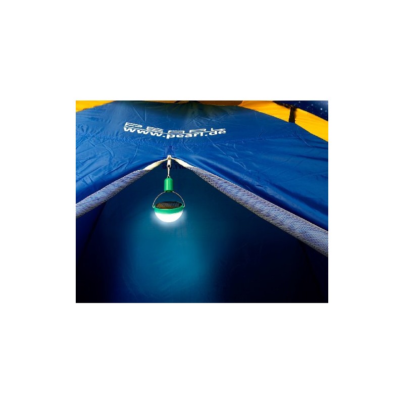 Lunartec Camping Solar Light: Mini LED Solar Camping Light, 600