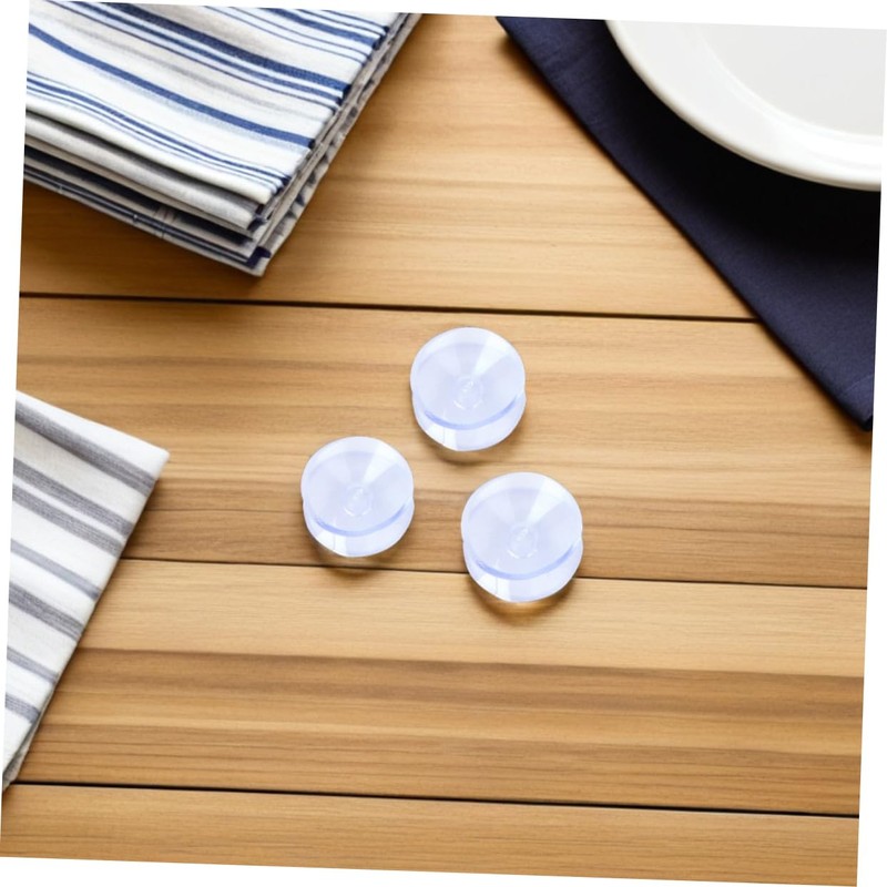 OSALADI 16pcs Transparent Slip Glass Table Bumper Pads Cushion Feet