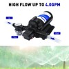 FlowFluid Water Pressure Booster Diaphragm Pump 110V AC for House,45PSI