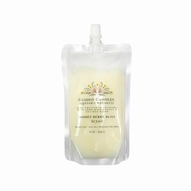 Guided Candles Scented Squeezable Wax Melts, 8 oz Luxury Coconut Soy Wax Blend (Honey Berry Bliss)