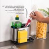 bremermann Sink Organizer with Sponge Holder and Dish Brush Holder,