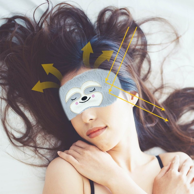 1 Pcs Eye Mask for Sleeping, Funny Blindfold, Soft Silk