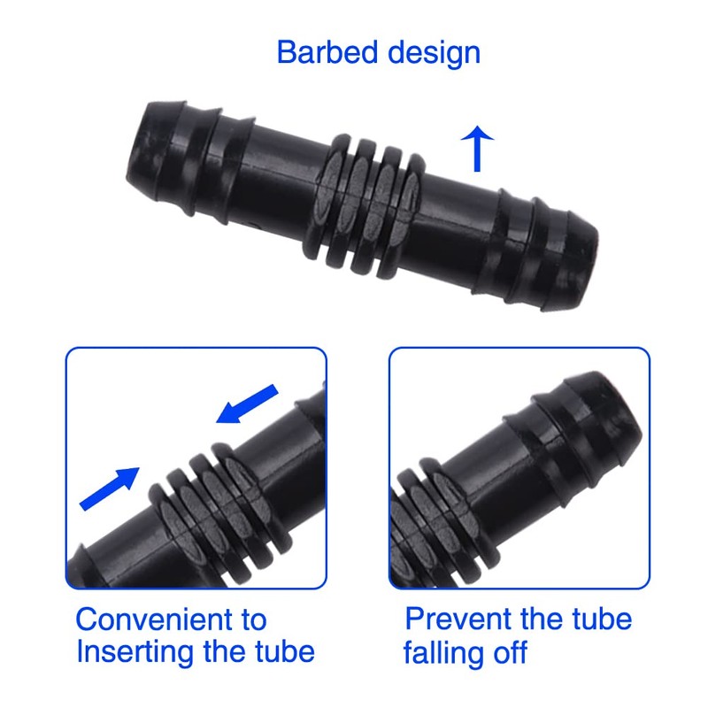 VooGenzek Irrigation Connection Kit for Hoses, Plug Barb Hose Connector,