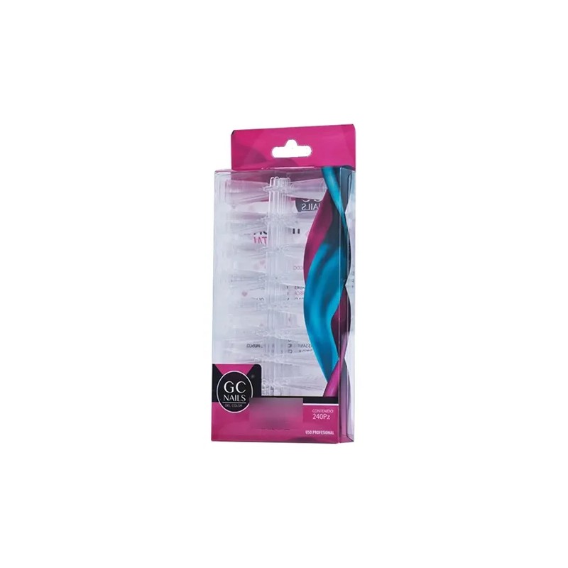Tips Coffin 240 Pzs, Color A Elegir, Uñas Manicure, Gc