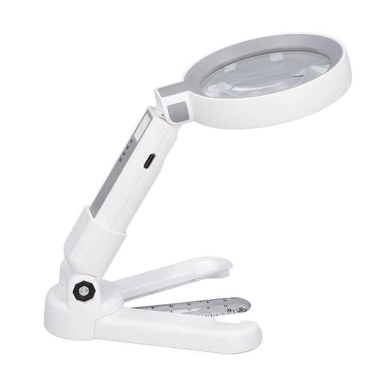 Magnifying Glass 5X 11X 18 LED Rechargeable 3 Brightness Levels