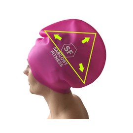 Sargoby Fitness Long Hair Swim Cap for Kids Ideal for Dreadlocks Braid Swimming Cap Kids & Locs Also for Kids Shower Cap