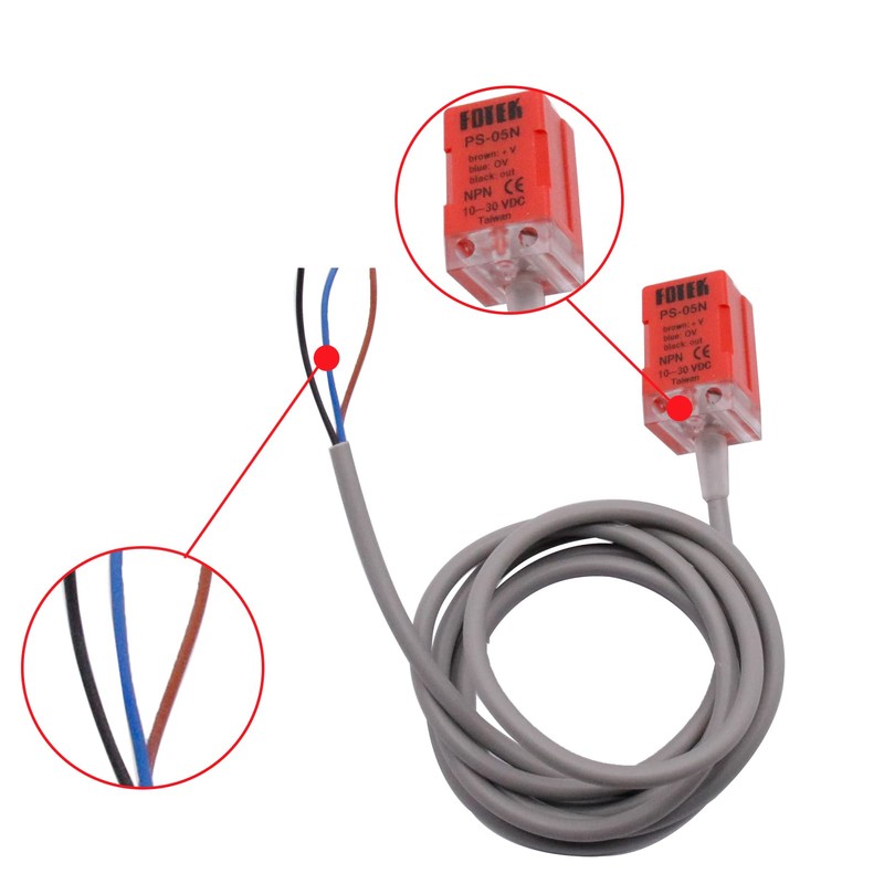 5 Pcs PS-05N INDUCTIVE Fotek Proximity Sensor Switch 5mm NPN