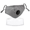 Triplast grey Washable Face Masks With Filters Adjustable And Reusable