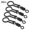 Vbest life 60 Pieces Fishing Swivels, Carp Fishing Swivels for