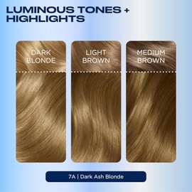 Clairol Nice 'n Easy Permanent Hair Color, 7C Dark Cool Blonde, 3 Count, Blondes