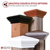 4x4 White Pyramid Post Cap Fits Standard 4x4 Pressure Treated