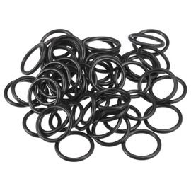 Partuto Pack of 50 11 mm ID x 1.5 mm CS Universal Car O-Ring Seal - Car Tap Repair Truck SUV Trailer Pipe Seal Waterproof - NBR Rubber Black