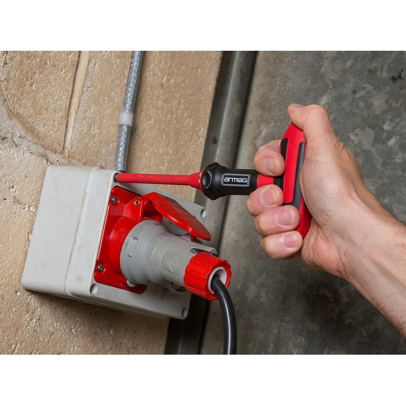 Armeg SDHTHA001 1000 V VDE Interchangeable T-Handle - Red/Black